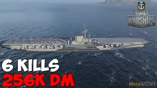 World of WarShips | Midway | 6 KILLS | 256K Damage - Replay Gameplay 4K 60 fps