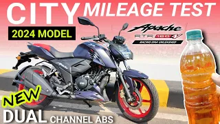 TVS Apache RTR 160 4V 2024 Model Mileage Test | Apache RTR 160 4V Mileage| Ride Review|On Road Price