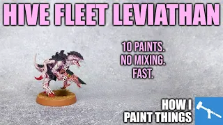 Army Painting: Hive Fleet Leviathan Easy Mode! [How I Paint Things]