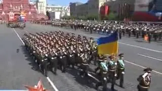 Multi-national forces in the Russian Victory Day Parade