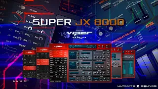 Super JX 8000 🎹 VIPER EDITION - Software • Classic & Modern Trance Sounds inspired by ROLAND JP 8000