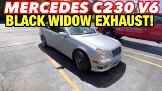 2007 Mercedes C 230 Sport V6 DUAL EXHAUST w/ BLACK WIDOW ANGRY HOUSEWIFE!