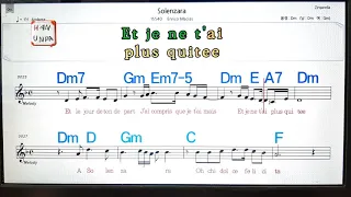 Solenzara/Ennico Machias💋노래방, 가라오케, 코드 큰 악보,반주,가사💖Karaoke, Sheet Music, Chord, MR