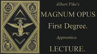 1st Degree Lecture - Apprentice - Magnum Opus - Albert Pike