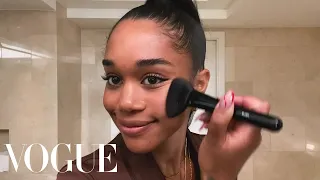 Laura Harrier's Easy Evening Makeup & Skin-Care Routine That Cured Her Acne | Beauty Secrets | Vogue