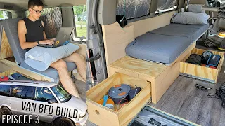 Van Build - Folding Bed to Chair Build with Drawers for a Van