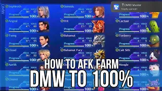 Crisis Core Final Fantasy VII Reunion - DMW Master Trophy / Achievement Guide | 100% ALL DMW IMAGES