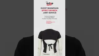 Ghost mannequin effect or neck joint service