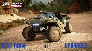 FORZA HORIZON 3 - HALO WARTHOG TESTDRIVE AND UPGRADE!!