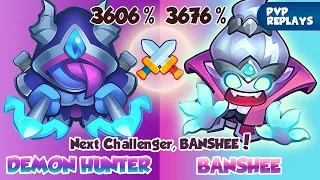 DEMON HUNTER vs BANSHEE | Can BANSHEE Take On DEMON HUNTER? PVP Rush Royale