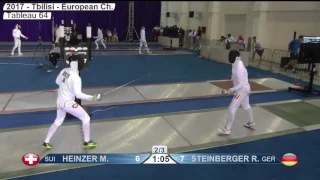 FE M E Individual Tbilisi GEO EC Zonal 2017 T64 12 green HEINZER SUI vs STEINBERGER GER