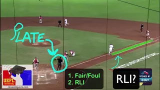 Teachable - Batter Legally Runs to First & Runner's Lane Interference Plays for Umpires