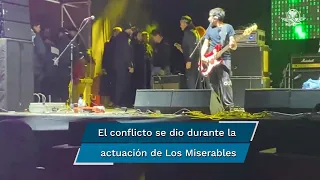 Molotov y Los Miserables se van a los golpes en pleno escenario