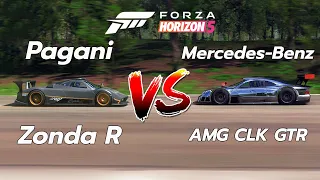 Pagani Zonda R vs. Mercedes-Benz AMG CLK GTR in Forza Horizon 5 | Xbox Wireless Controller Gameplay.