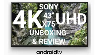 SONY BRAVIA LED 43" KD-43X75 |2021| UHD 4K ANDROID TV | UNBOXING & REVIEW [AVAILABLE IN 43" & 50"]