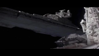 Star Wars Rogue One Space Battle Scene