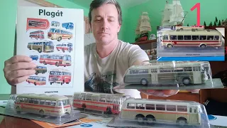 Bus models scale 1:72..DeAgostini company .. Cult buses of the past era..