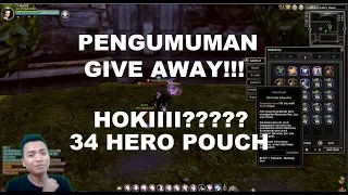 Buka 34 Hero Pouch dan Pengumuman Give Away 20K Gold Dragon Nest INA
