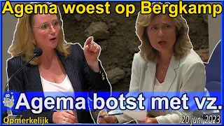 Fleur Agema boos op Vera Bergkamp 'U houdt de Minister de hand boven het hoofd' - Tweede Kamer