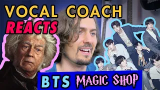 VOCAL COACH Reacts to BTS - Magic Shop [Live & Studio Reaction & Comparison]