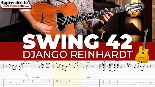 Swing 42 Django Reinhardt - Solo et tablature (Gyspy jazz free tab)