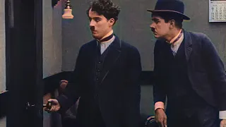 Charlie Chaplin - The Floorwalker 1916 HD - color (Laurel & Hardy)