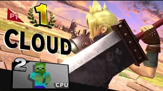 Super Smash Bros. Ultimate: All Cloud Victory Poses (English Dub + Translation Version)