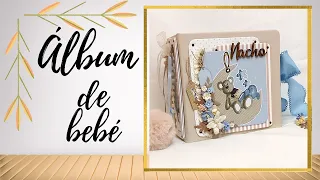 ÁLBUM DE BEBÉ CON LA COLECCIÓN DE NURIA SCRAP & AND TIPS . #popup #album #bebe