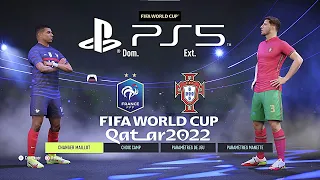 FIFA 22 PS5 FRANCE - PORTUGAL | World Cup Final MOD Ultimate Difficulty Career Mode HDR Next Gen