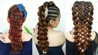 3 INCREÍBLES PEINADOS FÁCILES  EN TRENZAS PULL THROUGH | TRENZAS NMBA