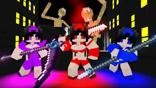 Monster School : 3 NEW SADAKO SISTERS VS SIREN HEAD - Minecraft Animation