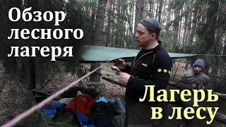 Обзор лесного лагеря | Лагерь в лесу | Постройка лагеря в лесу