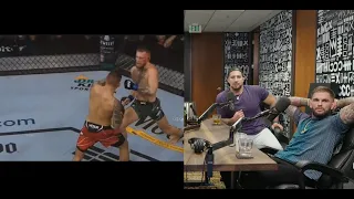 UFC 264 Fight Companion Reaction to Conor McGregor Ankle Break