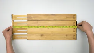 Homemaid Living Adjustable Bamboo Drawer Dividers Unboxing
