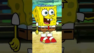 Spongebob Steals Sonic's Shoes