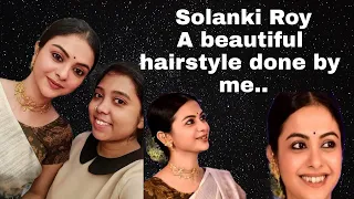 A Beautiful Traditional Hairstyle Done By Me|| The great Actress "Solanki Roy"|| Alivia's Makeover||