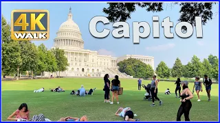 【4K】WALK CAPITOL Washington DC USA 4k video US Travel Vlog
