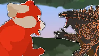 Godzilla vs Red Ming (Turning Red)