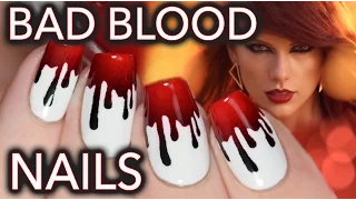Taylor Swift Bad Blood nail art!