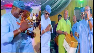 So Funny! See How Ogogo Challenge K1 De Ultimate On The Dance Floor At Akin Olaiya's Birthday