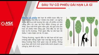 Chiến lược đầu tư cổ phiếu tiềm năng trong dài hạn