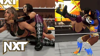 WWE 2K24 NXT ROXANNE PEREZ VS FALLON HENLEY + TRINITY GET HER REVENGE