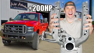 I Put The Biggest Intake Manifold I Could Buy In My 6.0L Powerstroke