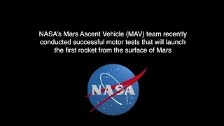 NASA Mars Ascent vehicle continues progress toward Mars sample return (space studio)