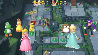 Super Mario Party Partner Party #1797 Domino Ruins Treasure Hunt Peach & Rosalina vs Mario & Luigi