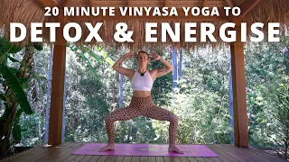 Detoxifying & Energising Vinyasa Flow | 20 minute Yoga to rinse & release.. Ashley Freeman