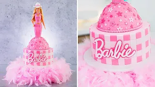 SALUT BARBIE !! Gâteau Barbie : Le Film + Support de Gâteau DIY Moelleux (Super Facile)