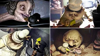 Little Nightmares 1 & 2 MEGA DEATH COMPILATION