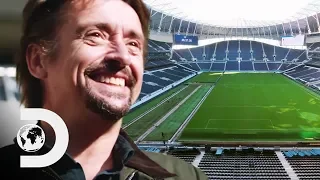 Richard Moves The 9000 TONNE Tottenham Stadium Pitch! | Richard Hammond's Big