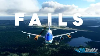 MSFS Engine fires, Hydraulic loss, Crashes and all the FAILS - Microsoft flight simulator 2020